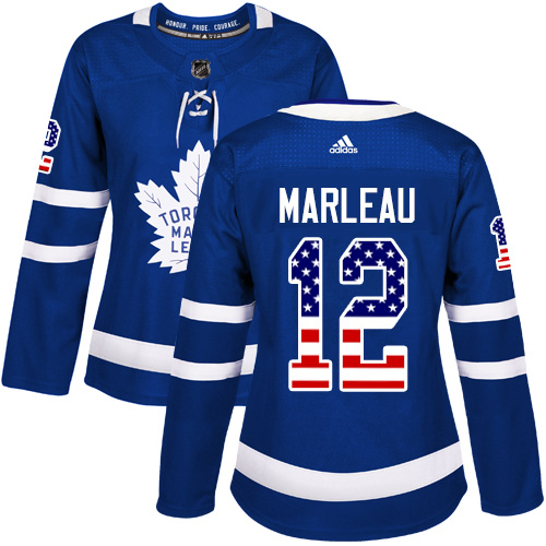 Adidas Maple Leafs #12 Patrick Marleau Blue Home Authentic USA Flag Women's Stitched NHL Jersey Adidas Maple Leafs #12 Patrick Marleau Blue Home Authentic USA Flag Women's Stitched NHL Jersey