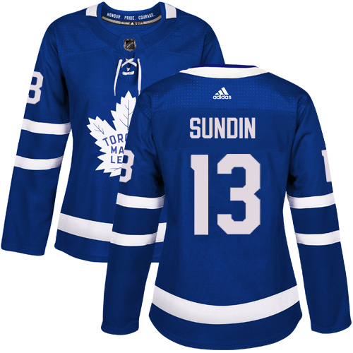Adidas Maple Leafs #13 Mats Sundin Blue Home Authentic Women's Stitched NHL Jersey Adidas Maple Leafs #13 Mats Sundin Blue Home Authentic Women's Stitched NHL Jersey