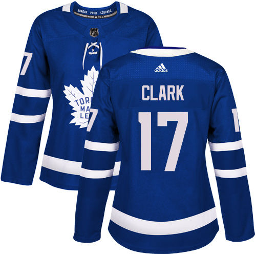Adidas Maple Leafs #17 Wendel Clark Blue Home Authentic Women's Stitched NHL Jersey Adidas Maple Leafs #17 Wendel Clark Blue Home Authentic Women's Stitched NHL Jersey