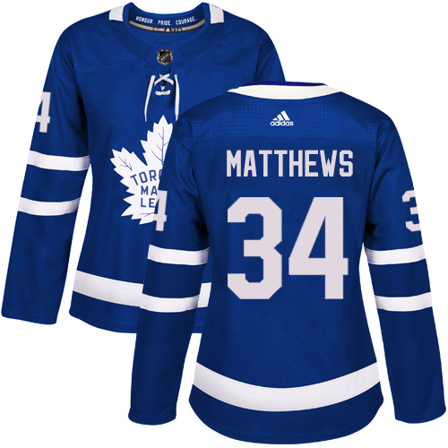 Adidas Maple Leafs #34 Auston Matthews Blue Home Authentic Women's Stitched NHL Jersey Adidas Maple Leafs #34 Auston Matthews Blue Home Authentic Women's Stitched NHL Jersey