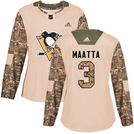 Adidas Penguins #3 Olli Maatta Camo Authentic 2017 Veterans Day Women's Stitched NHL Jersey Adidas Penguins #3 Olli Maatta Camo Authentic 2017 Veterans Day Women's Stitched NHL Jersey