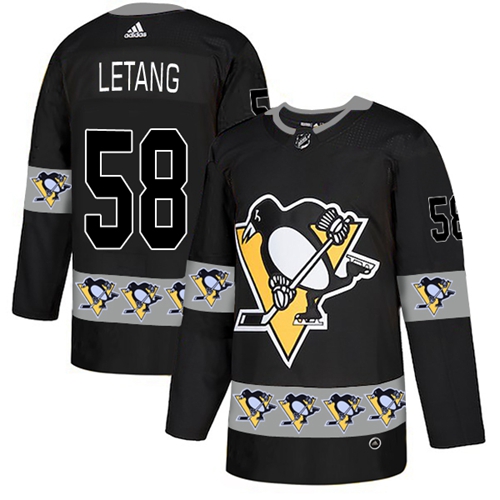 Adidas Penguins #58 Kris Letang Black Authentic Team Logo Fashion Stitched NHL Jersey Adidas Penguins #58 Kris Letang Black Authentic Team Logo Fashion Stitched NHL Jersey