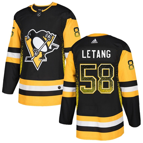 Adidas Penguins #58 Kris Letang Black Home Authentic Drift Fashion Stitched NHL Jersey Adidas Penguins #58 Kris Letang Black Home Authentic Drift Fashion Stitched NHL Jersey