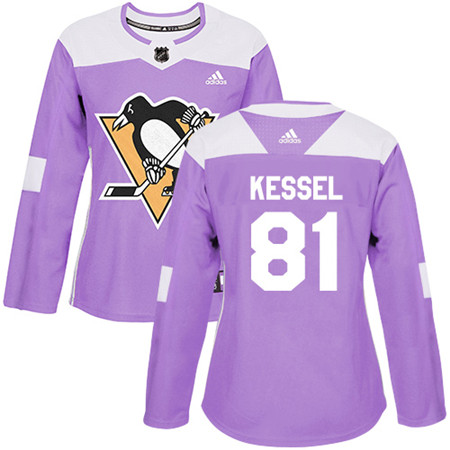 Adidas Penguins #81 Phil Kessel Purple Authentic Fights Cancer Women's Stitched NHL Jersey Adidas Penguins #81 Phil Kessel Purple Authentic Fights Cancer Women's Stitched NHL Jersey