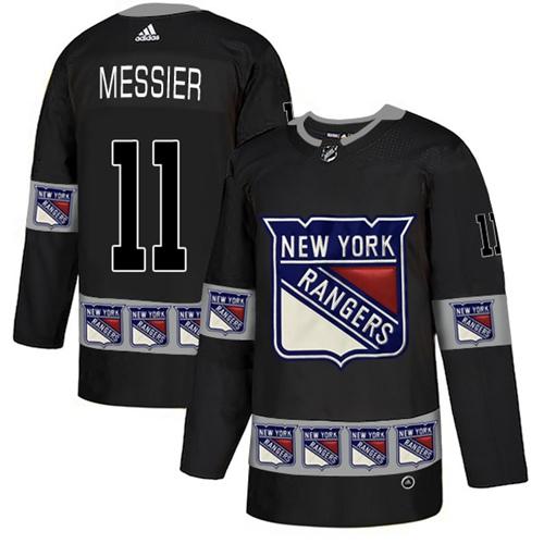 Adidas Rangers #11 Mark Messier Black Authentic Team Logo Fashion Stitched NHL Jersey Adidas Rangers #11 Mark Messier Black Authentic Team Logo Fashion Stitched NHL Jersey