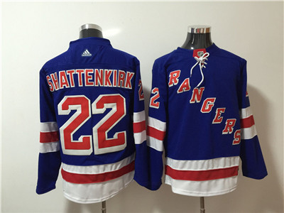Adidas Rangers #22 Kevin Shattenkirk Blue Jersey