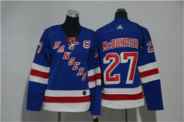Adidas Rangers #27 Ryan McDonagh Blue Women Jersey Adidas Rangers #27 Ryan McDonagh Blue Women Jersey