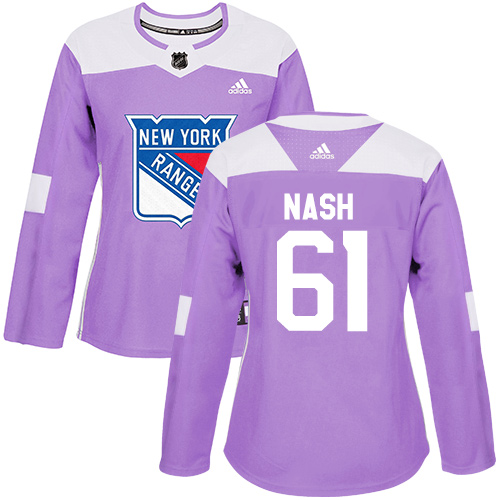 Adidas Rangers #61 Rick Nash Purple Authentic Fights Cancer Women's Stitched NHL Jersey Adidas Rangers #61 Rick Nash Purple Authentic Fights Cancer Women's Stitched NHL Jersey