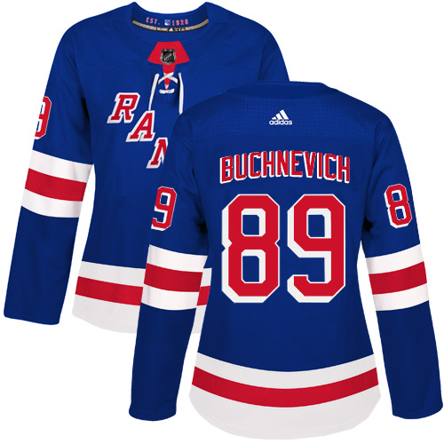 Adidas Rangers #89 Pavel Buchnevich Royal Blue Home Authentic Women's Stitched NHL Jersey Adidas Rangers #89 Pavel Buchnevich Royal Blue Home Authentic Women's Stitched NHL Jersey