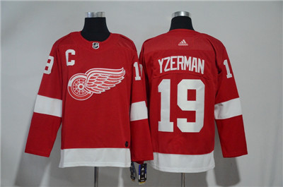 Adidas Red Wings #19 Steve Yzerman Red Jersey