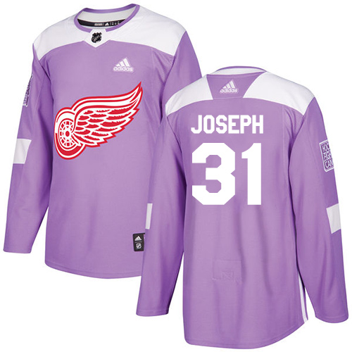 Adidas Red Wings #31 Curtis Joseph Purple Authentic Fights Cancer Stitched NHL Jersey Adidas Red Wings #31 Curtis Joseph Purple Authentic Fights Cancer Stitched NHL Jersey