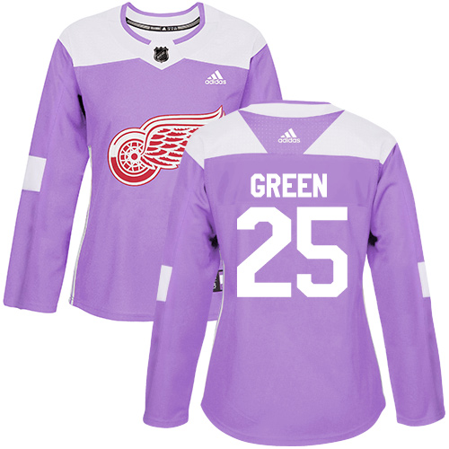 Adidas Red Wings #35 Jimmy Howard Purple Authentic Fights Cancer Women's Stitched NHL Jersey