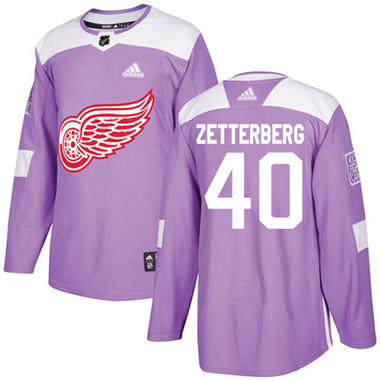 Adidas Red Wings #40 Henrik Zetterberg Purple Authentic Fights Cancer Stitched NHL Jersey Adidas Red Wings #40 Henrik Zetterberg Purple Authentic Fights Cancer Stitched NHL Jersey