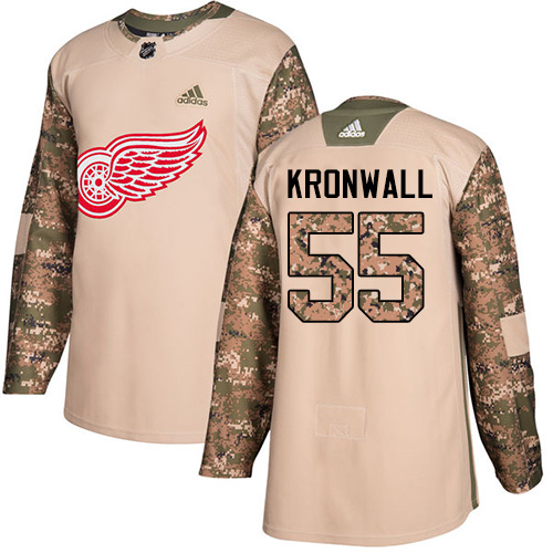 Adidas Red Wings #55 Niklas Kronwall Camo Authentic 2017 Veterans Day Stitched NHL Jersey Adidas Red Wings #55 Niklas Kronwall Camo Authentic 2017 Veterans Day Stitched NHL Jersey