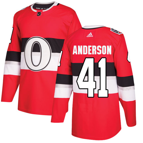 Adidas Senators #41 Craig Anderson Red Authentic 2017 100 Classic Stitched NHL Jersey Adidas Senators #41 Craig Anderson Red Authentic 2017 100 Classic Stitched NHL Jersey