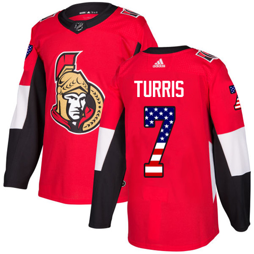 Adidas Senators #7 Kyle Turris Red Home Authentic USA Flag Stitched NHL Jersey Adidas Senators #7 Kyle Turris Red Home Authentic USA Flag Stitched NHL Jersey