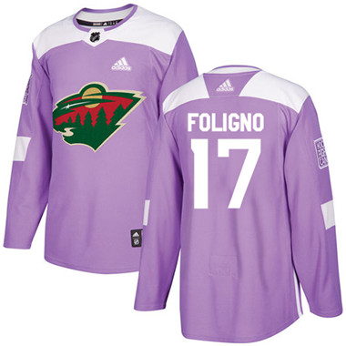Adidas Wild #17 Marcus Foligno Purple Authentic Fights Cancer Stitched NHL Jersey Adidas Wild #17 Marcus Foligno Purple Authentic Fights Cancer Stitched NHL Jersey