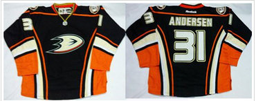 Anaheim Ducks #31 Frederik Andersen Black Home Stitched NHL Jersey