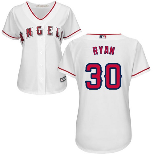 Angels #30 Nolan Ryan White Home Men's Stitched MLB Jersey
