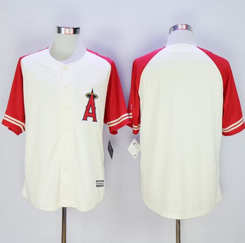Angels of Anaheim Blank CreamRed Exclusive New Cool Base Stitched MLB Jersey Angels of Anaheim Blank CreamRed Exclusive New Cool Base Stitched MLB Jersey
