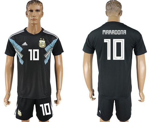 Argentina #10 Maradona Away Soccer Country Jersey Argentina #10 Maradona Away Soccer Country Jersey