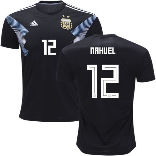 Argentina #12 Nahuel Away Soccer Country Jersey Argentina #12 Nahuel Away Soccer Country Jersey