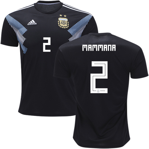 Argentina #2 Mammana Away Soccer Country Jersey Argentina #2 Mammana Away Soccer Country Jersey