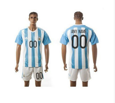 Argentina Personalized Home Soccer Country Jersey Argentina Personalized Home Soccer Country Jersey