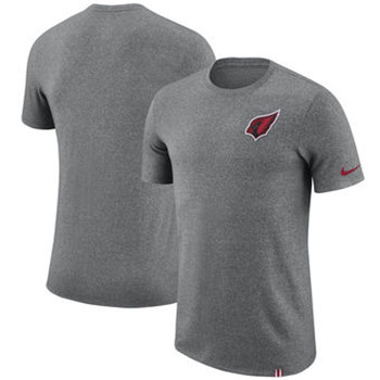 Arizona Cardinals Nike Marled Patch T-Shirt - Heathered Gray