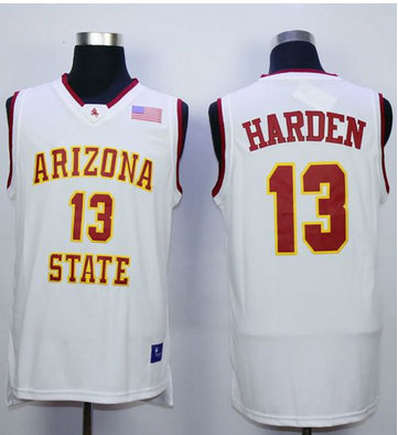 Arizona State Sun Devils #13 James Harden White Stitched NCAA Basketball Jersey
