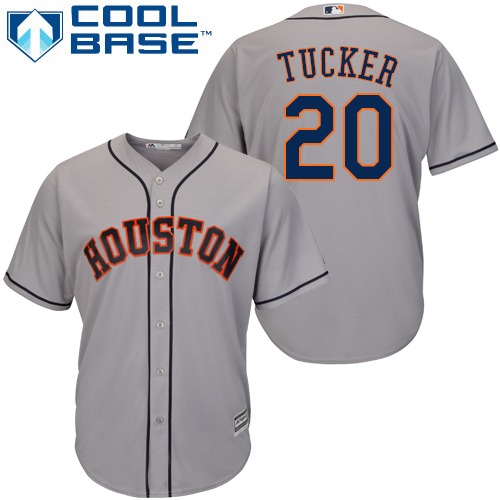 Astros #20 Preston Tucker Grey Cool Base Stitched Youth MLB Jersey Astros #20 Preston Tucker Grey Cool Base Stitched Youth MLB Jersey