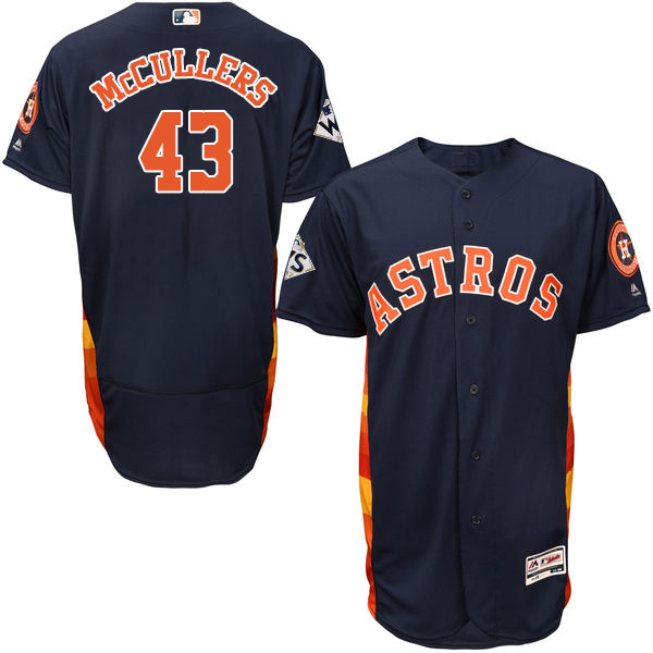 Astros #43 Lance McCullers Navy Blue Flexbase Authentic Collection 2017 World Series Bound Stitched MLB Jersey