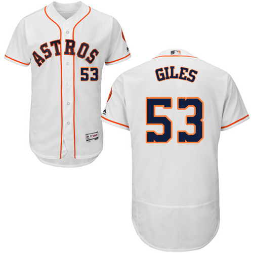 Astros #53 Ken Giles White Flexbase Authentic Collection Stitched MLB Jersey Astros #53 Ken Giles White Flexbase Authentic Collection Stitched MLB Jersey