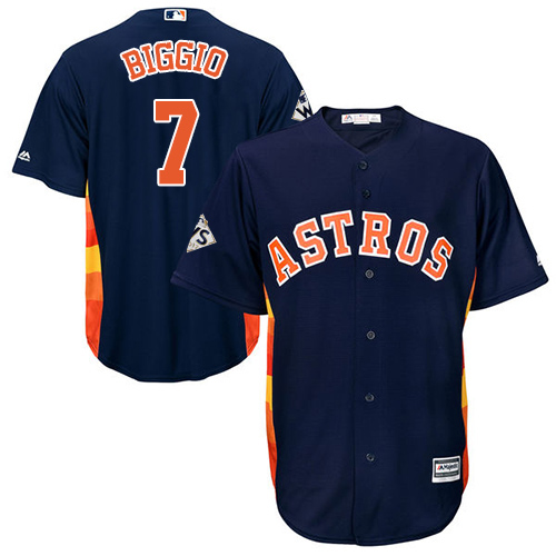 Astros #7 Craig Biggio Navy Blue New Cool Base 2017 World Series Bound Stitched MLB Jersey Astros #7 Craig Biggio Navy Blue New Cool Base 2017 World Series Bound Stitched MLB Jersey
