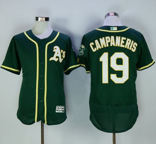 Athletics #19 Bert Campaneris Green Flexbase Authentic Collection Stitched MLB Jersey Athletics #19 Bert Campaneris Green Flexbase Authentic Collection Stitched MLB Jersey