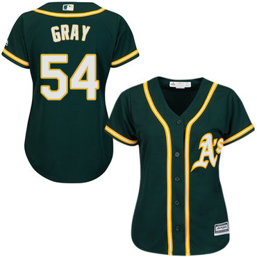 Athletics #54 Sonny Gray Green Alternate Women's Stitched MLB Jersey Athletics #54 Sonny Gray Green Alternate Women's Stitched MLB Jersey