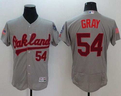 Athletics #54 Sonny Gray Grey Fashion Stars & Stripes Flexbase Authentic Stitched MLB Jersey Athletics #54 Sonny Gray Grey Fashion Stars & Stripes Flexbase Authentic Stitched MLB Jersey