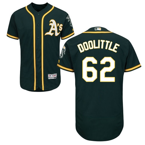 Athletics #62 Sean Doolittle Green Flexbase Authentic Collection Stitched MLB Jersey Athletics #62 Sean Doolittle Green Flexbase Authentic Collection Stitched MLB Jersey