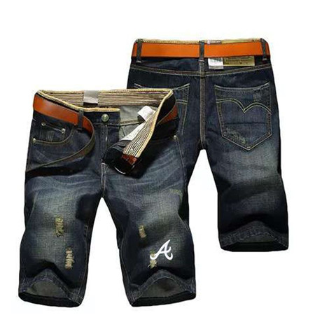 Atlanta Braves Team Logo Black NFL Jeans