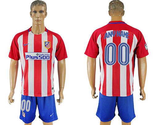 Atletico Madrid Personalized Home Soccer Club Jersey