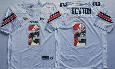 Auburn Tigers 2 Cam Newton White Portrait Number College Jersey Auburn Tigers 2 Cam Newton White Portrait Number College Jersey