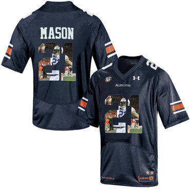 Auburn Tigers 21 Tre Mason Navy With Portrait Print College Football Jersey Auburn Tigers 21 Tre Mason Navy With Portrait Print College Football Jersey