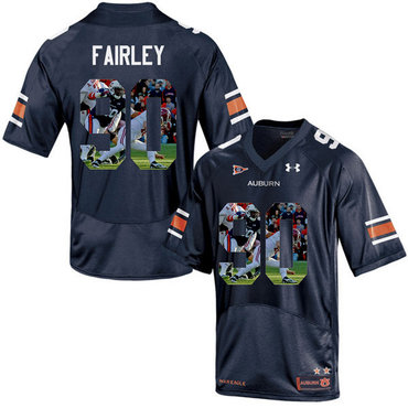 Auburn Tigers 90 Nick Fairley Navy With Portrait Print College Football Jersey Auburn Tigers 90 Nick Fairley Navy With Portrait Print College Football Jersey