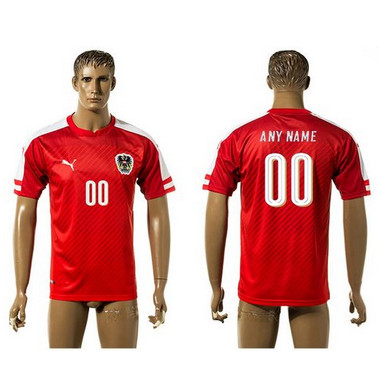 Austria Personalized Home Soccer Country Jersey