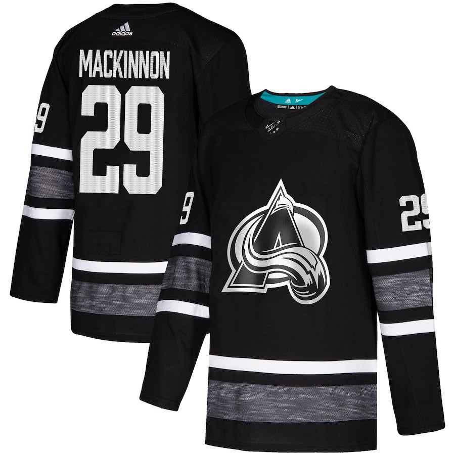 Avalanche #29 Nathan MacKinnon Black Authentic 2019 All-Star Stitched Youth Hockey Jersey