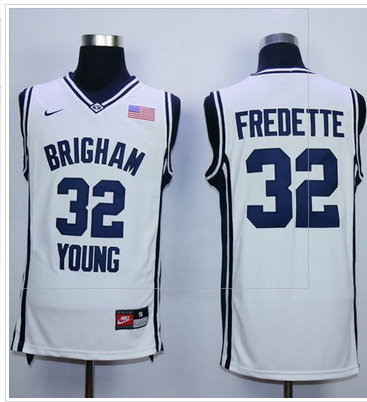 BYU Cougars #32 Jimmer Fredette White Basketball Stitched NCAA Jersey BYU Cougars #32 Jimmer Fredette White Basketball Stitched NCAA Jersey