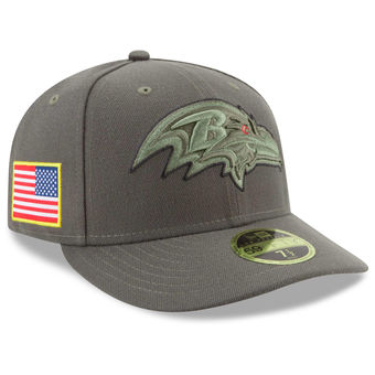 Baltimore Ravens 2017 Salute To Service Low Profile Fitted Hat – Olive