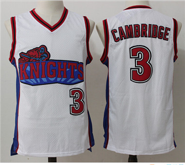 Like Mike Movie Los Angeles Knights #3 Calvin Cambridge White Stitched Basketball Jersey