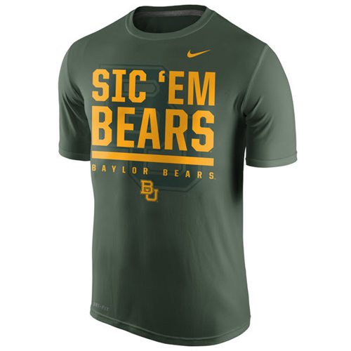 Baylor Bears Nike Local Verbiage Dri-FIT Legend T-Shirt Green