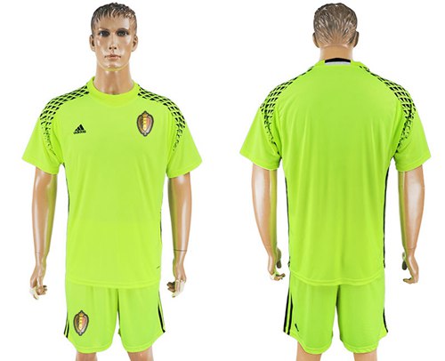Belgium Blank Shiny Green Goalkeeper Soccer Country Jersey Belgium Blank Shiny Green Goalkeeper Soccer Country Jersey
